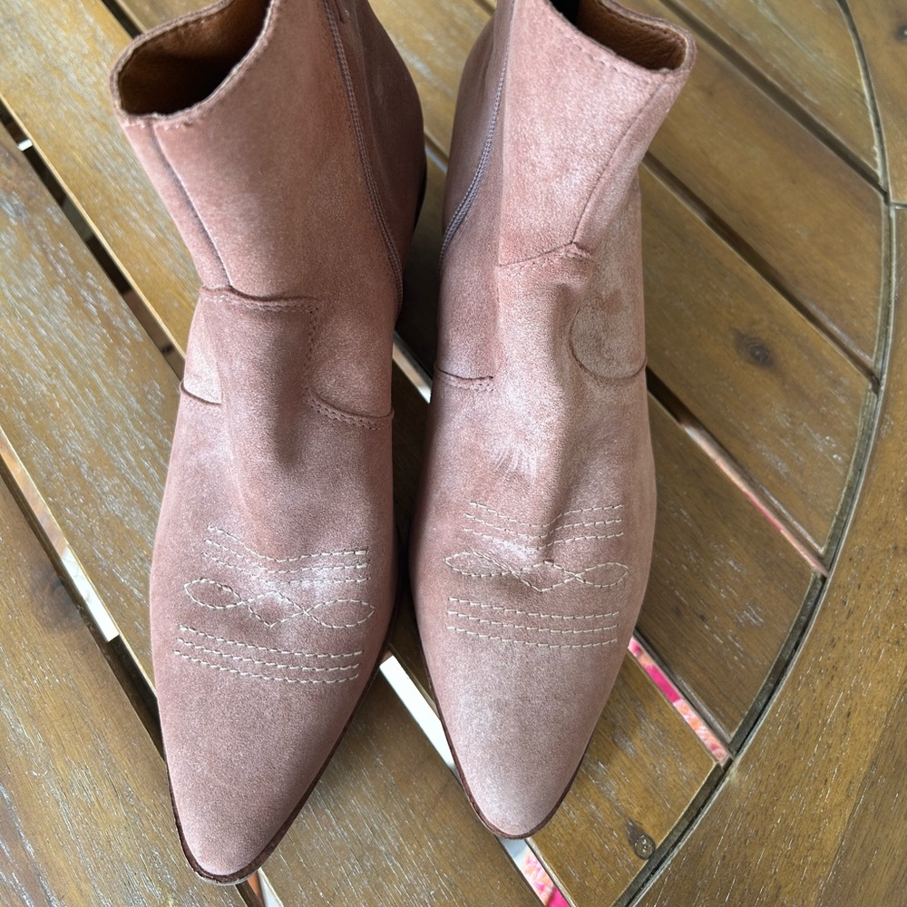 NWT Lucky Brand Pink Ankle Boots